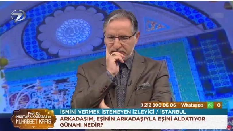 Mustafa Karataş'a canlı yayında zina sorusu! Duyduklarına inanamadı, ne diyeceğini bilemedi: "Nerden baksan ele alınacak gibi değil,pislik" 1